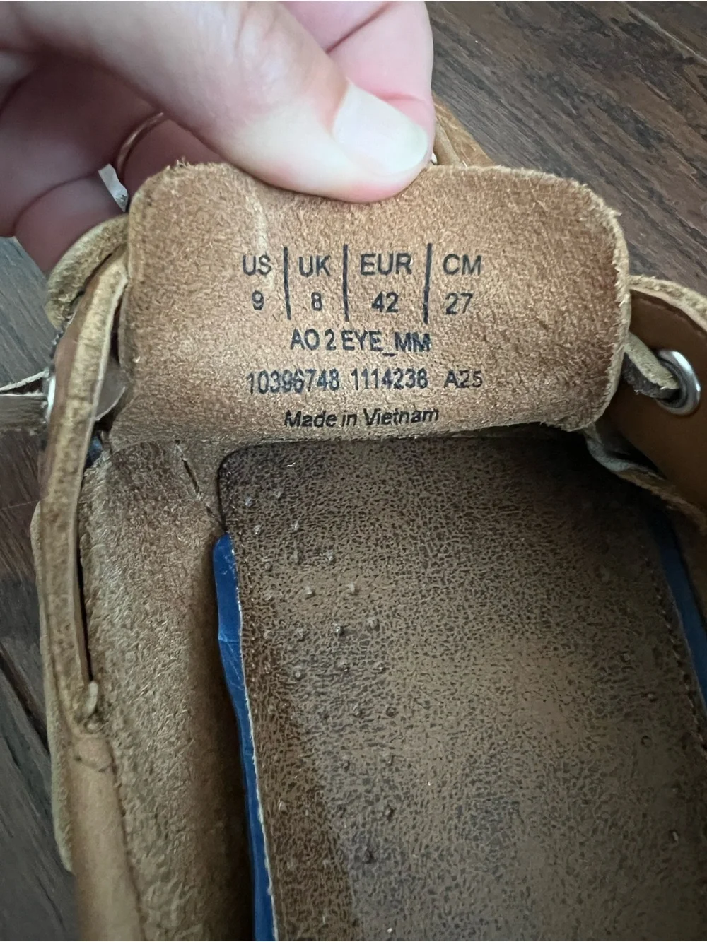 Sperry 2-Eye Boat Shoe in Tan Leather